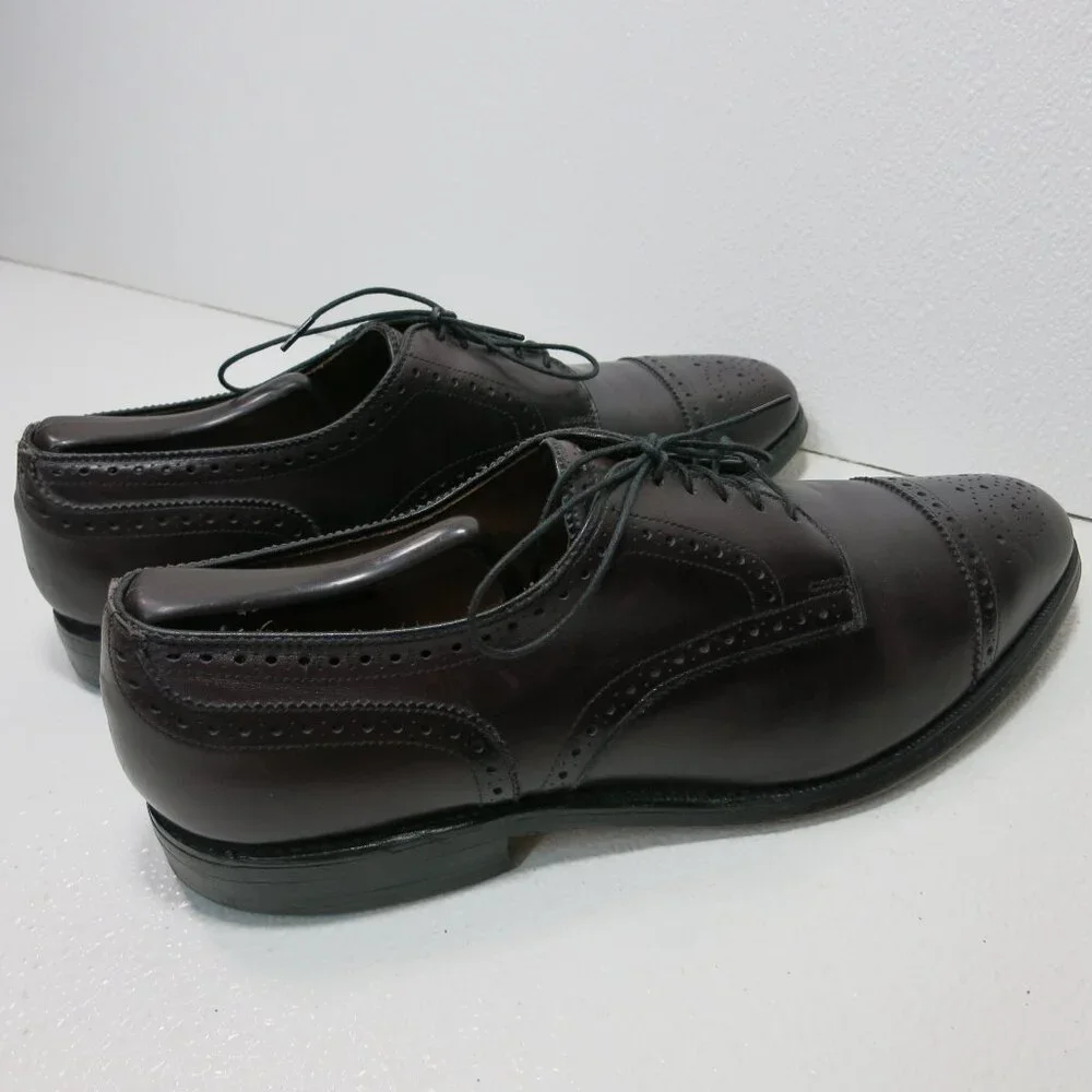 Allen Edmonds Sanford Cap Toe Oil Tanned Leather Dress Oxfords Shoes Mens 10.5 C